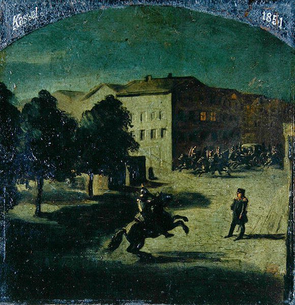Flucht des Kurfürsten Friedrich Wilhelm I. von German School