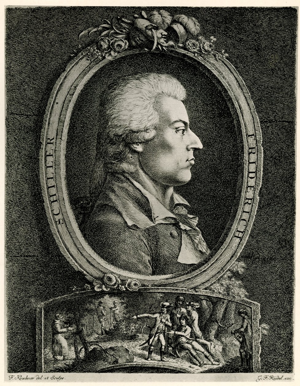 Friedrich von Schiller von German School