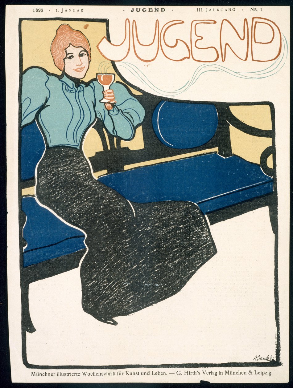Titelseite der Jugendzeitschrift, Januar 1898 von German School
