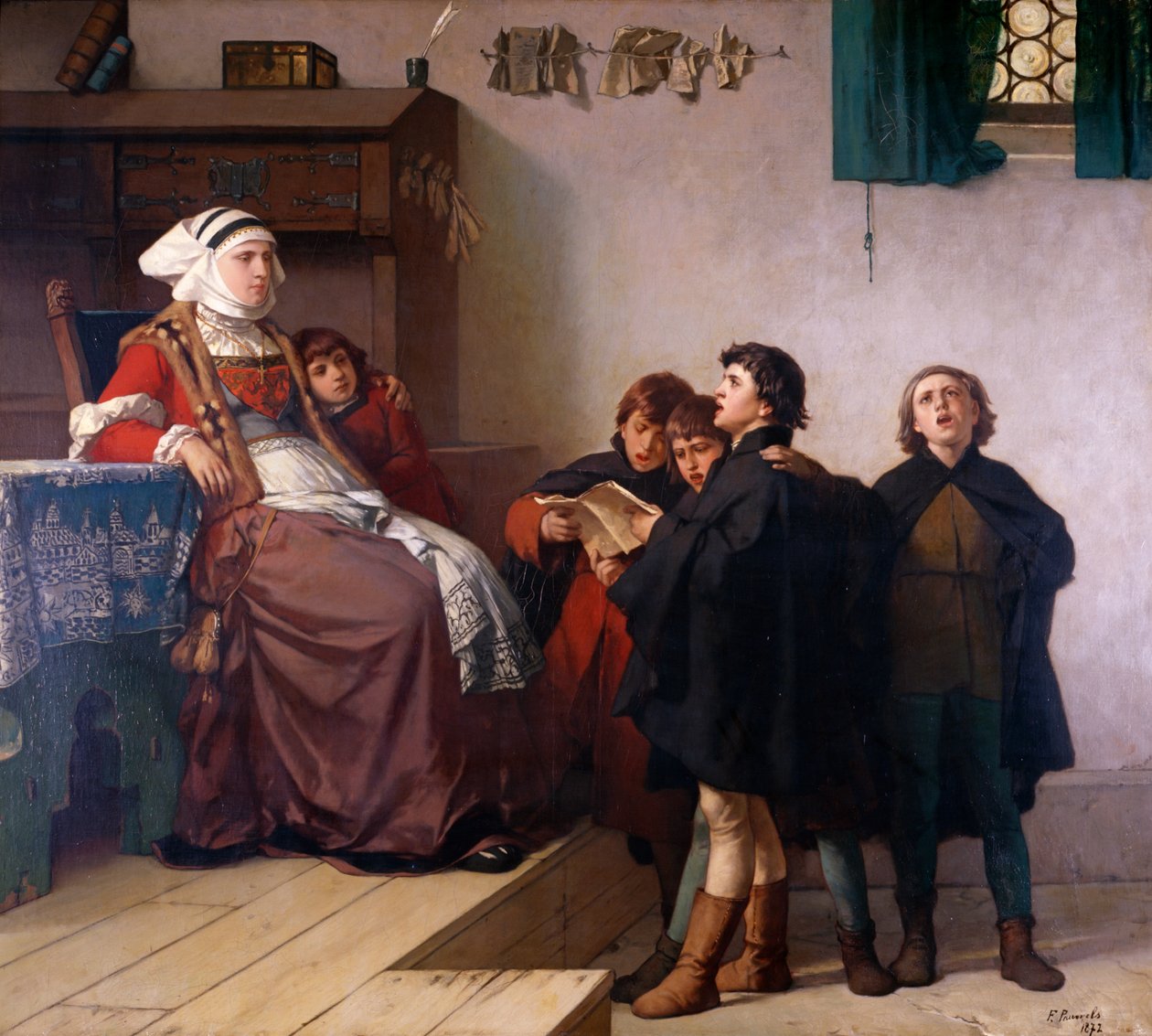 Historisches Thema, 1872 von German School