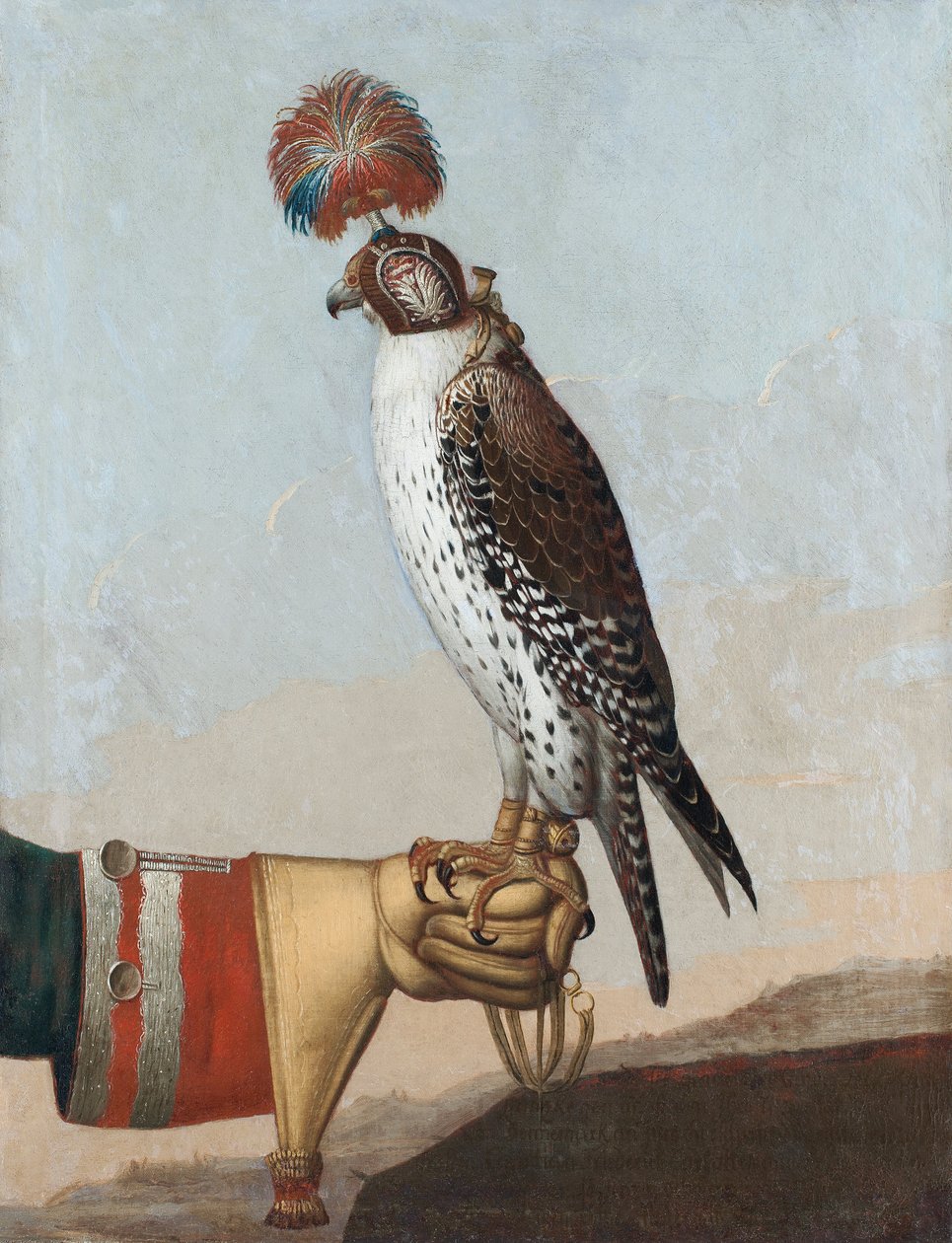 Isländischer Gerfalke, 1759 von German School