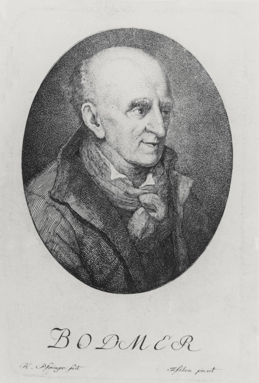 Johann Jakob Bodmer (Gravur) von German School