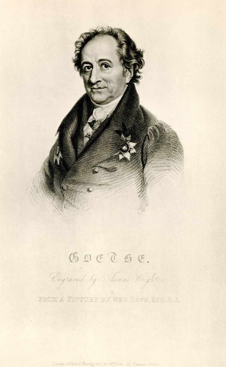 Johann Wolfgang von Goethe von German School