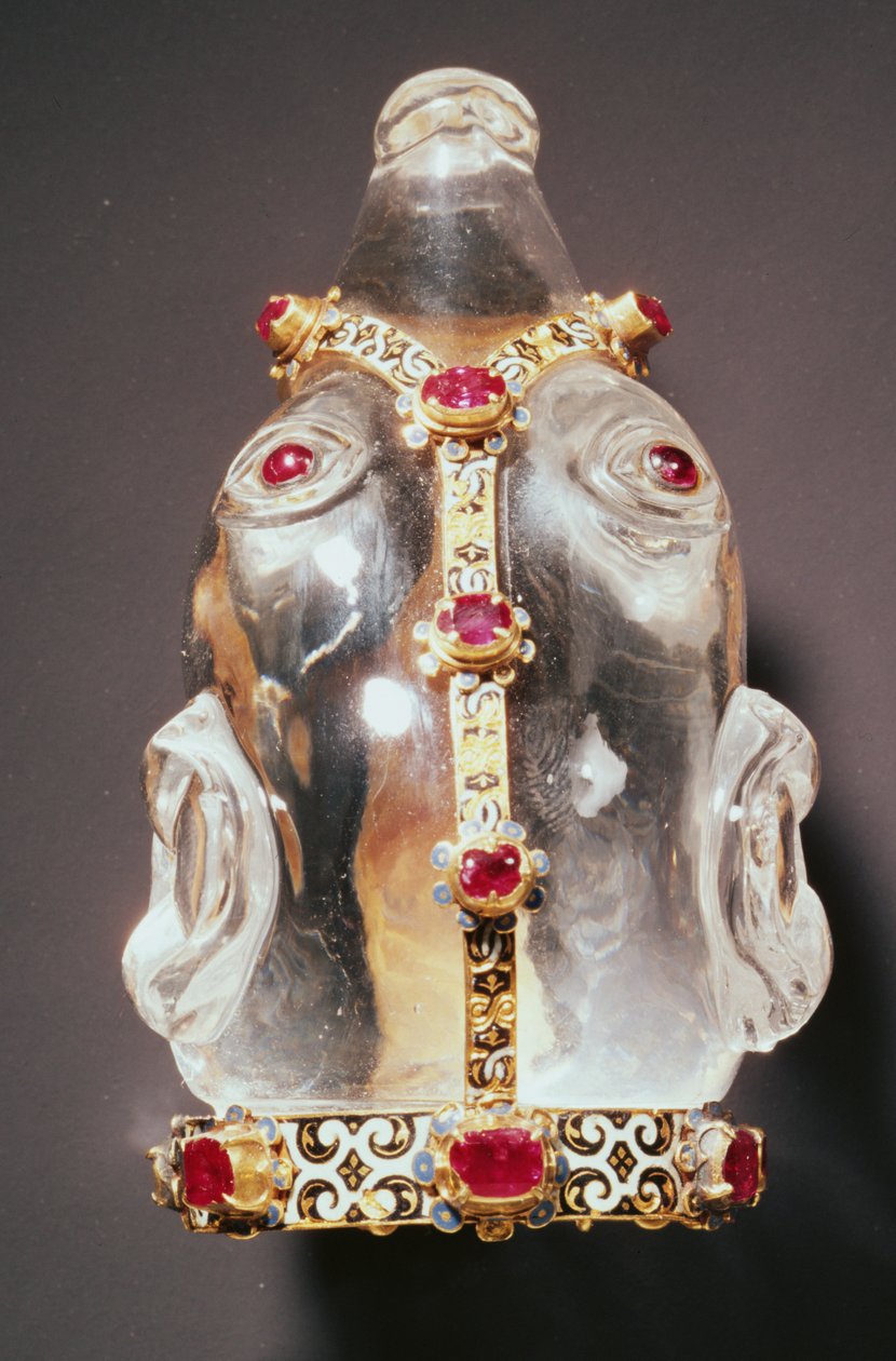 Marder-Kopf (Bergkristall) von German School