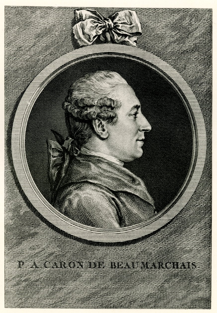 Pierre Augustin Caron de Beaumarchais von German School