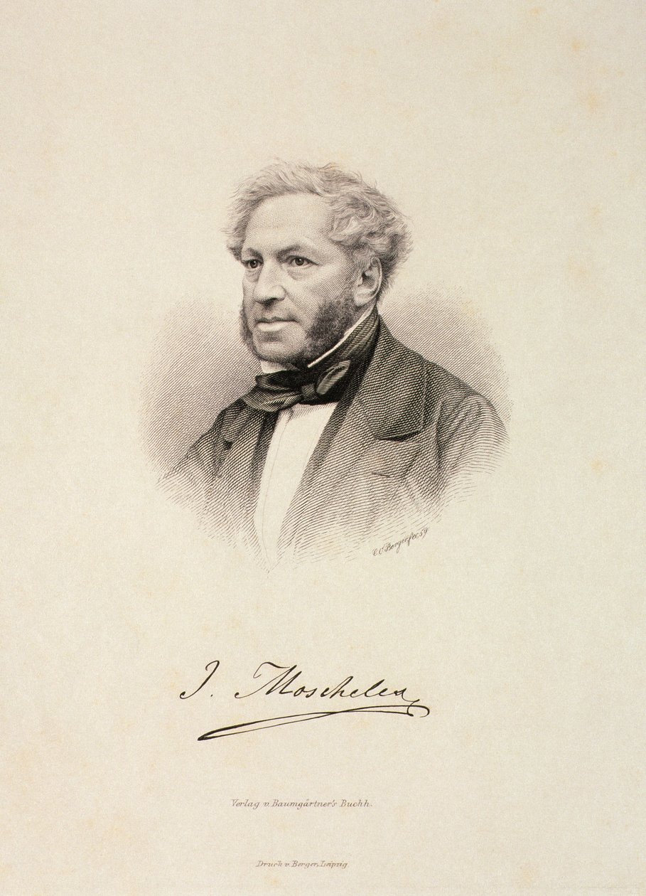 Porträt von Ignaz Moscheles (1794-1870) von German School