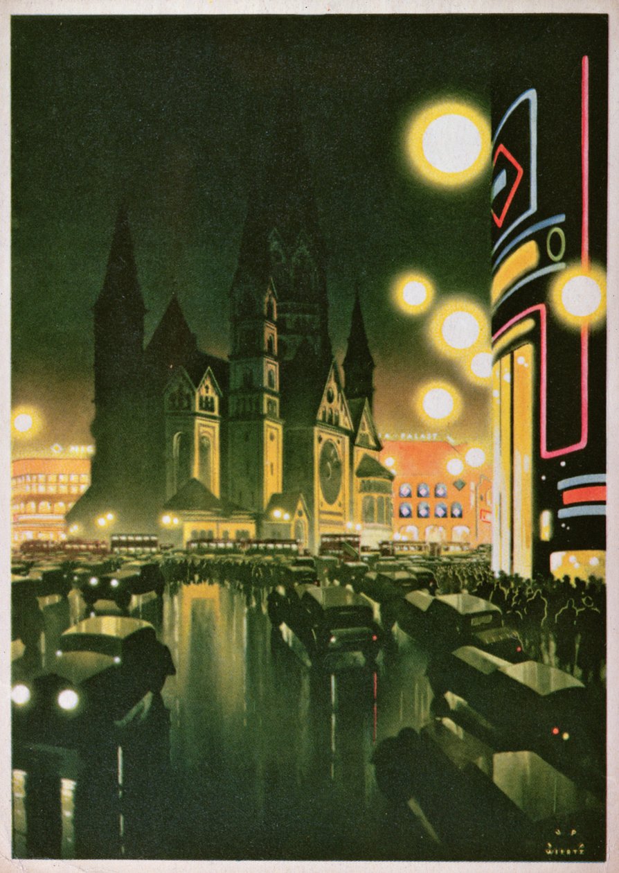 Postkarte, die Berlin zeigt, ca. 1930-36 von German School