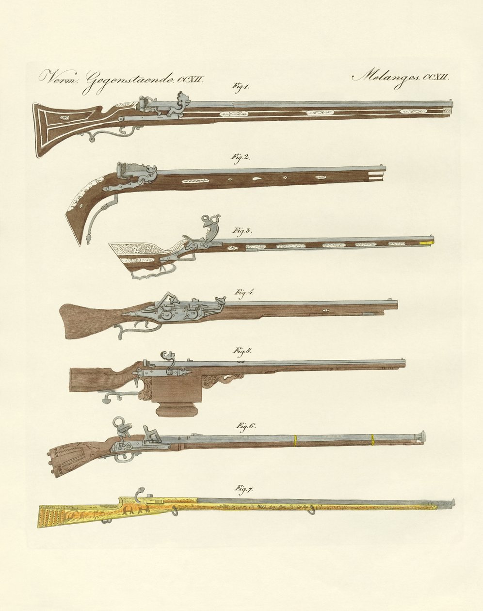 Seltsame Feuerwaffen von German School