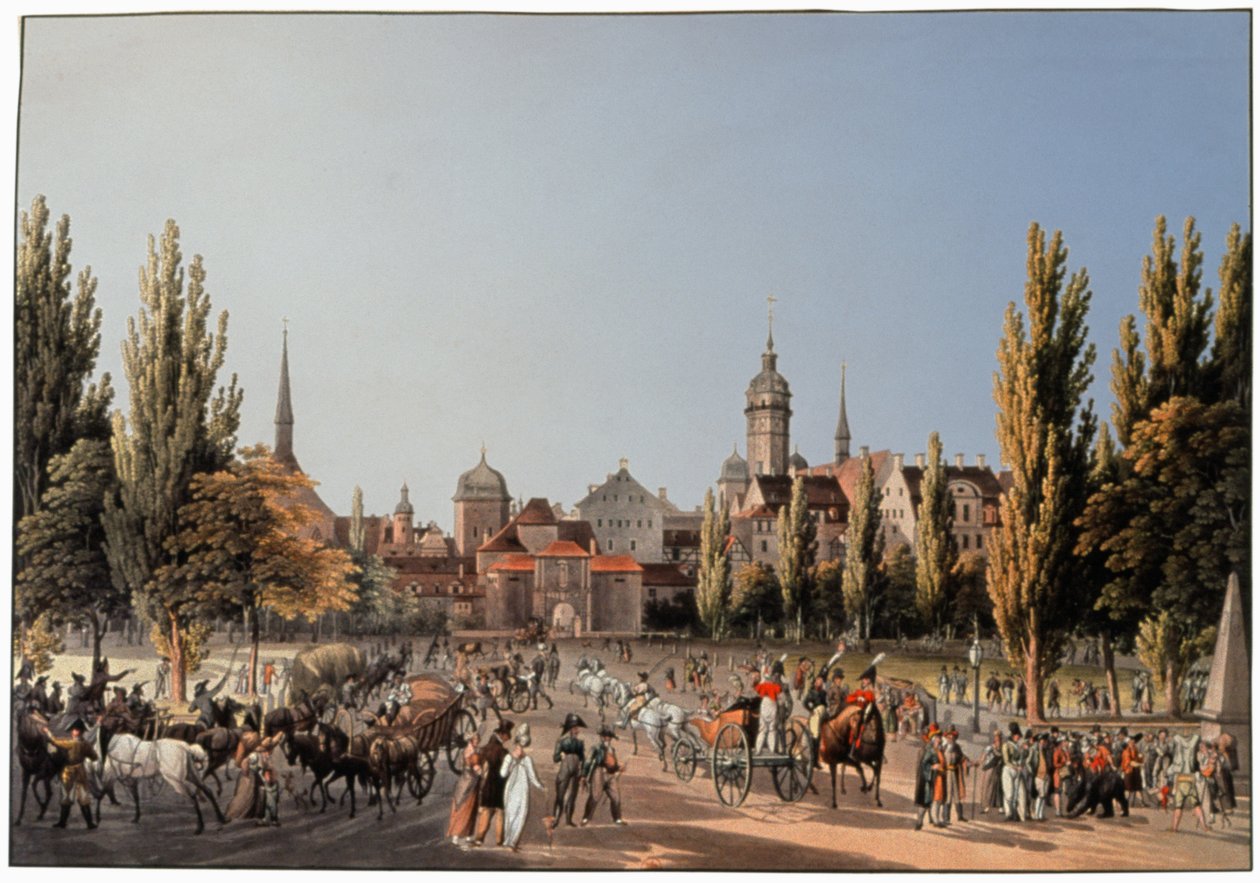 Die Messe von Leipzig. ca. 1810-20 (Gravur) von German School