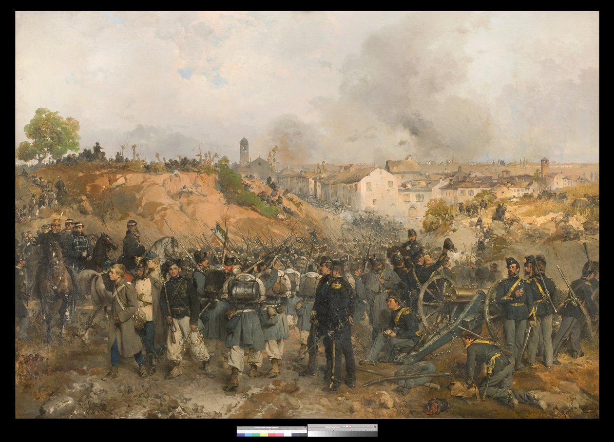 Der Fall von Palestro, 30. Mai 1859 von Gerolamo Induno