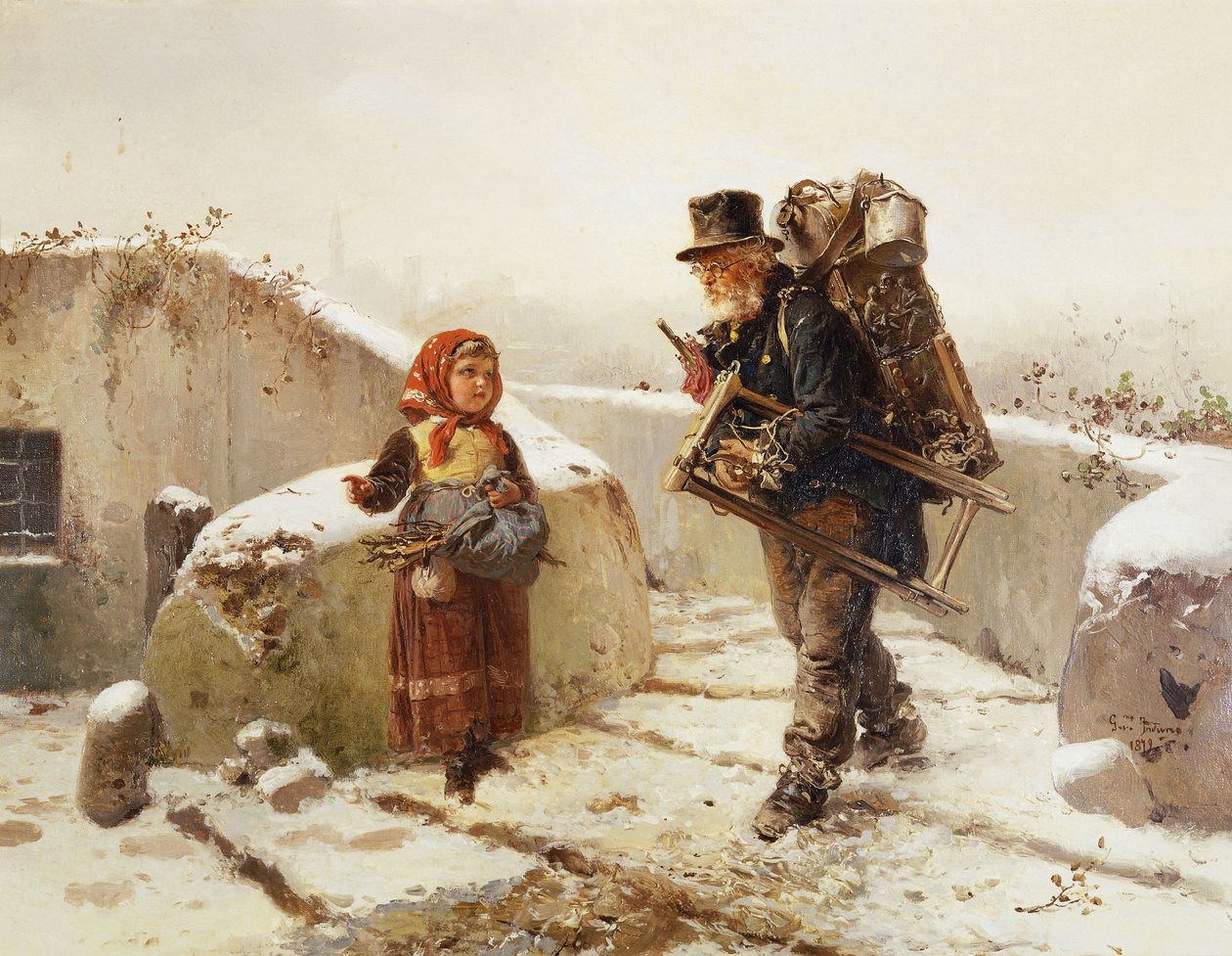 Der Hausierer von Gerolamo Induno