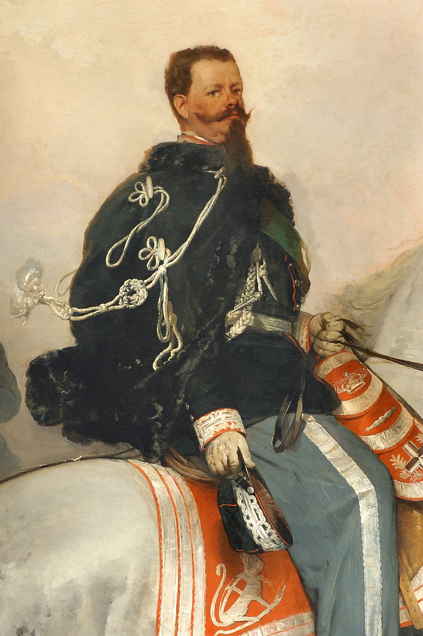 Vittorio Emanuele II zu Pferd von Gerolamo Induno