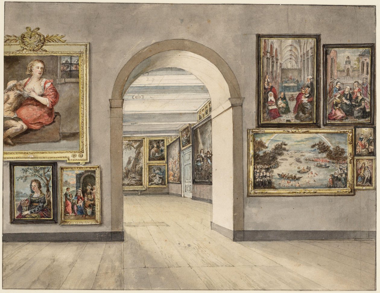 Interieur Trippenhuis von Gerrit Lamberts