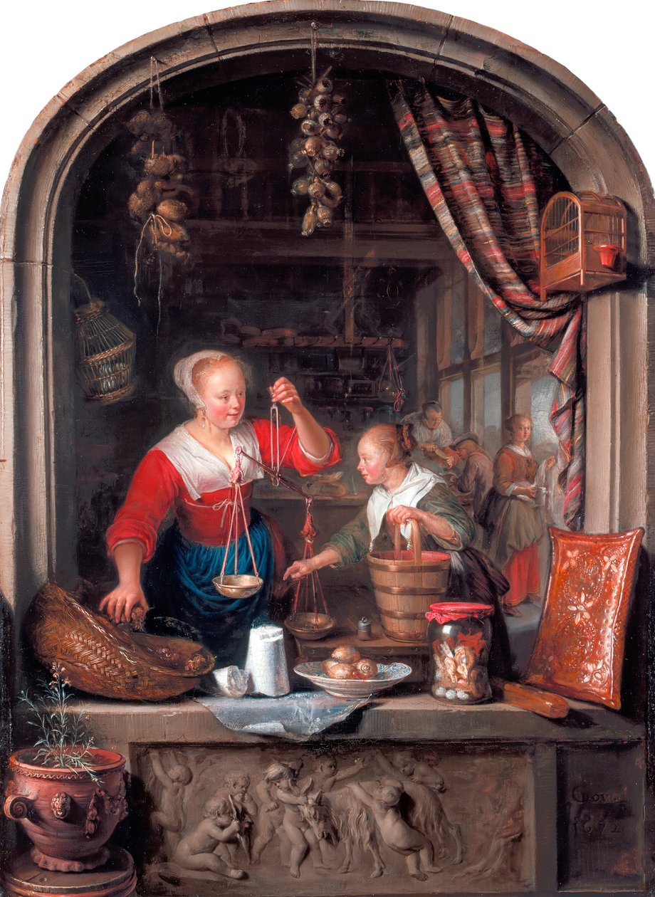 Der Lebensmittelladen von Gerrit Dou