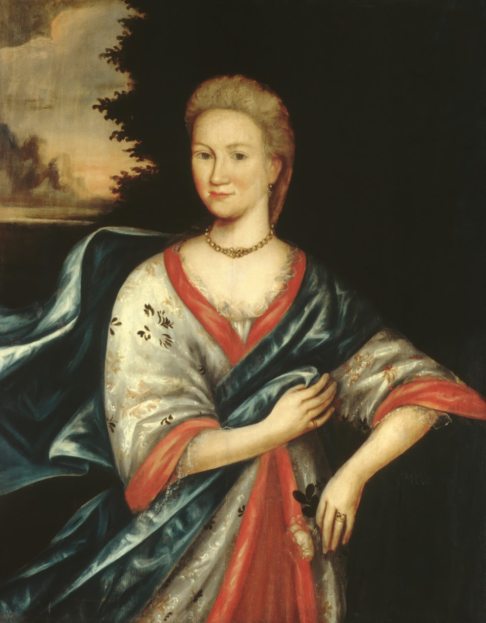 Porträt einer Dame, ca. 1710 von Gerrit Duyckinck