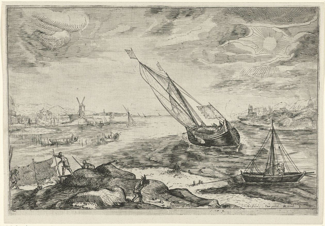 Flusslandschaft von Gerrit Gauw