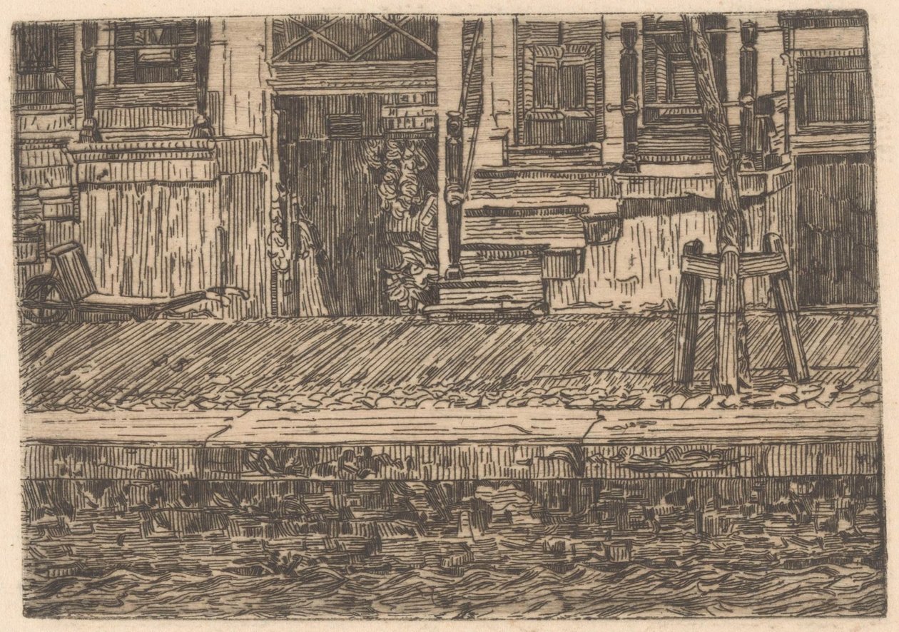 Unterirdische Gänge an einem Kai von Gerrit Haverkamp (signed by artist)