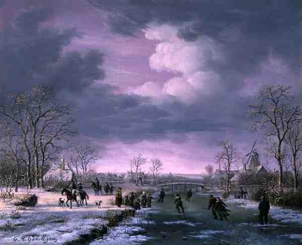 Winterlandschaft von Gerrit Hendrik Gobell