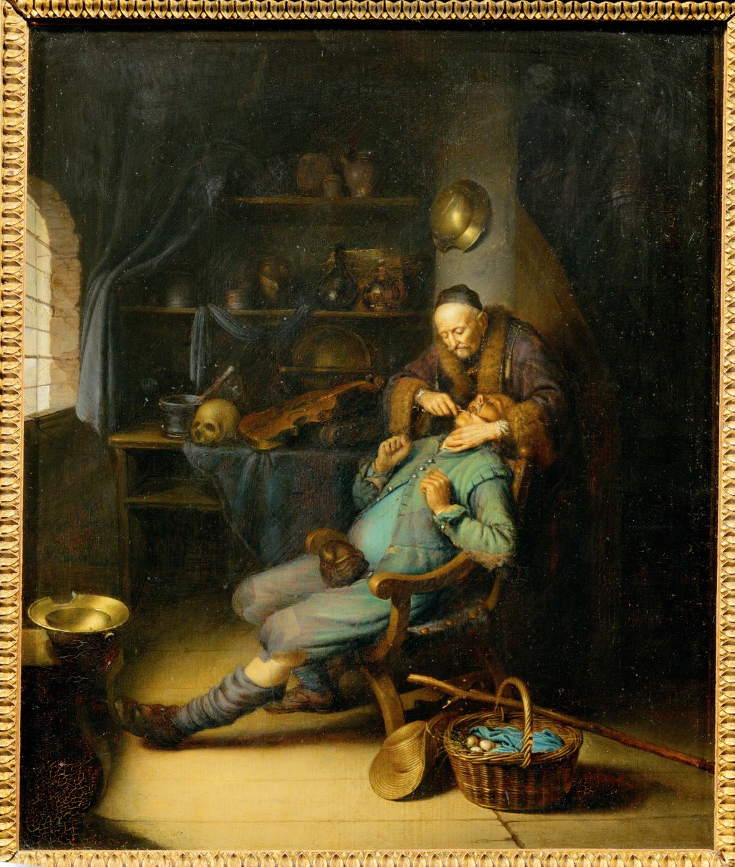 Der Zahnarzt von Gerrit or Gerard Dou