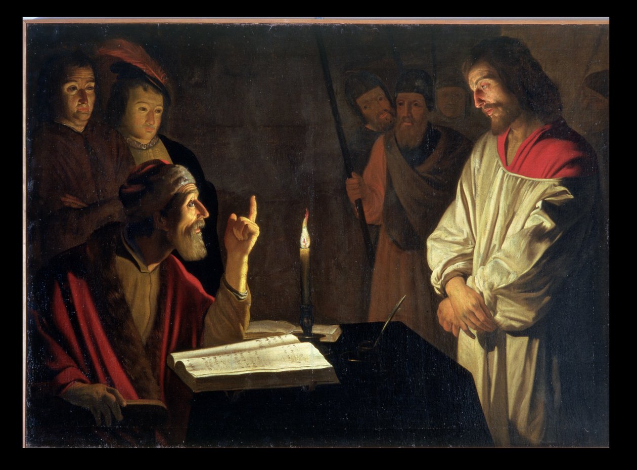Christus vor Kaiphas von Gerrit van Honthorst