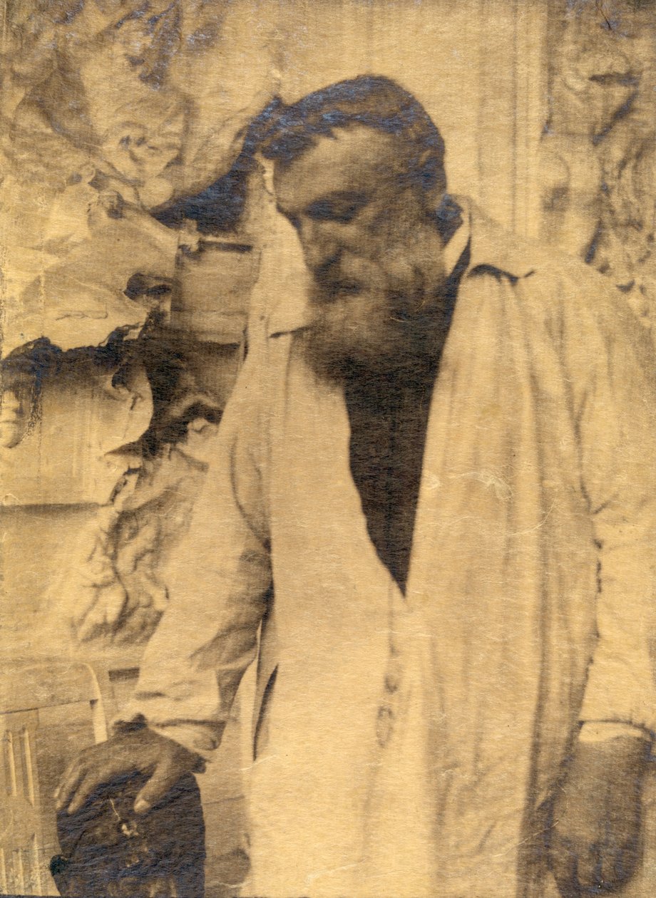 Auguste Rodin in seinem Atelier, 1906 von Gertrude Käsebier