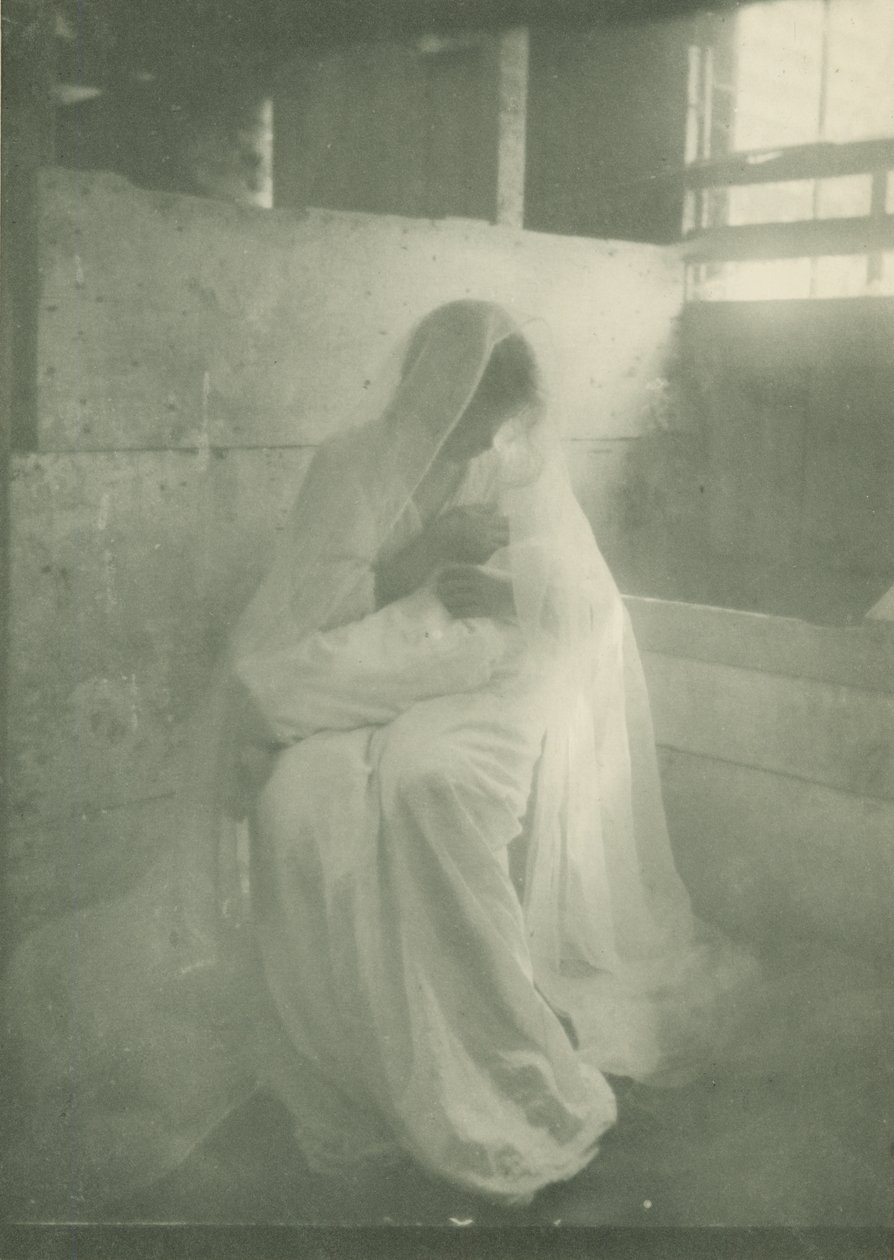 Die Krippe, 1904-14 (Fotogravur) von Gertrude Käsebier