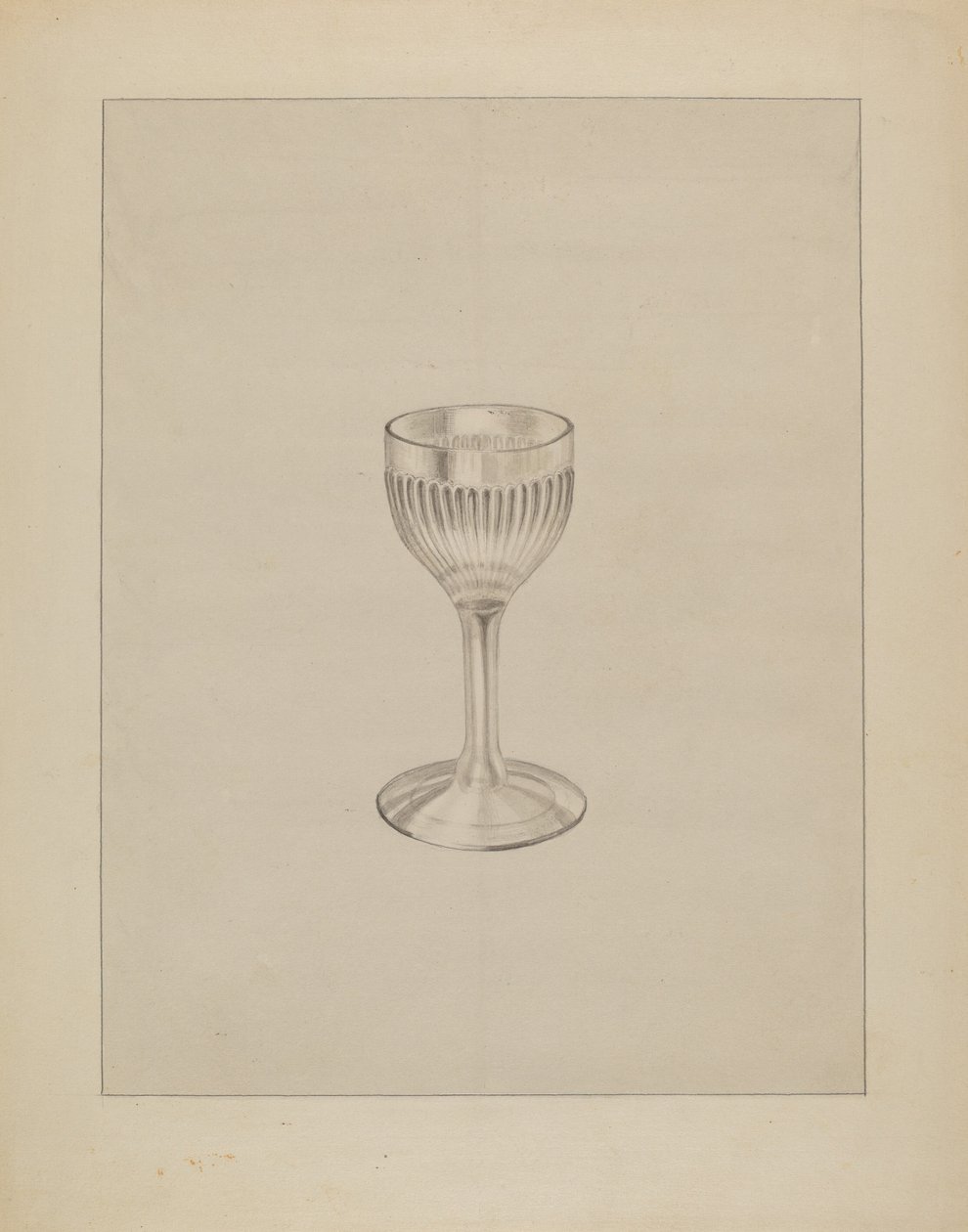 Weinglas, ca. 1936 von Gertrude Lemberg