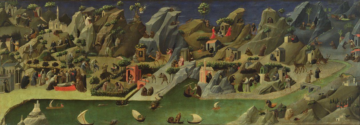 Die Thebais, ca. 1410 von Gherardo Starnina