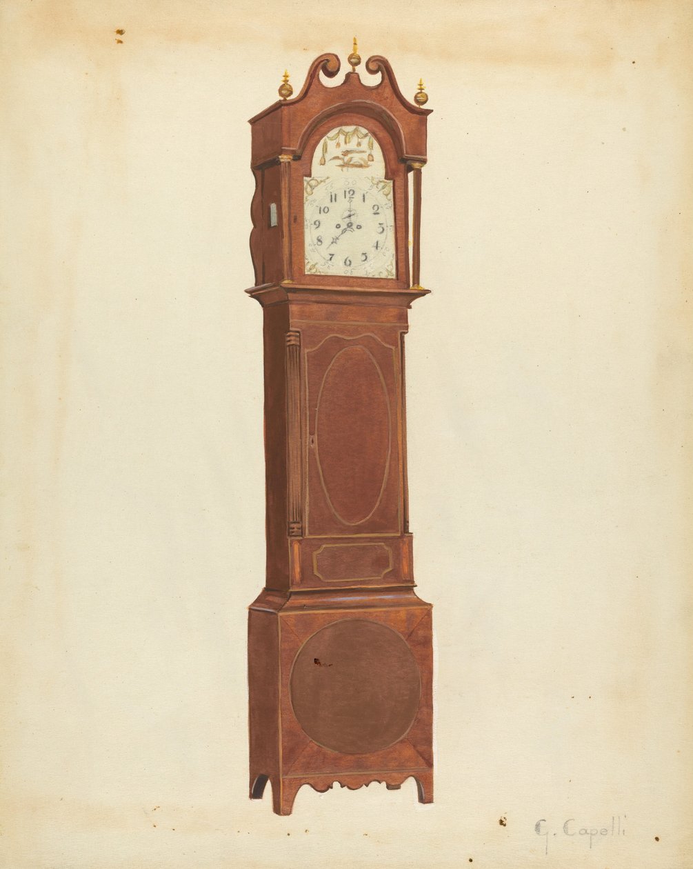 Standuhr von Giacinto Capelli