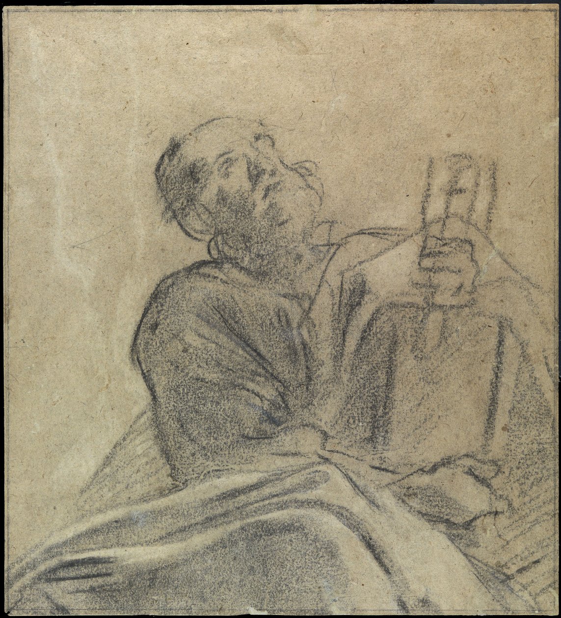Studie eines Apostels von Giacomo Cavedone