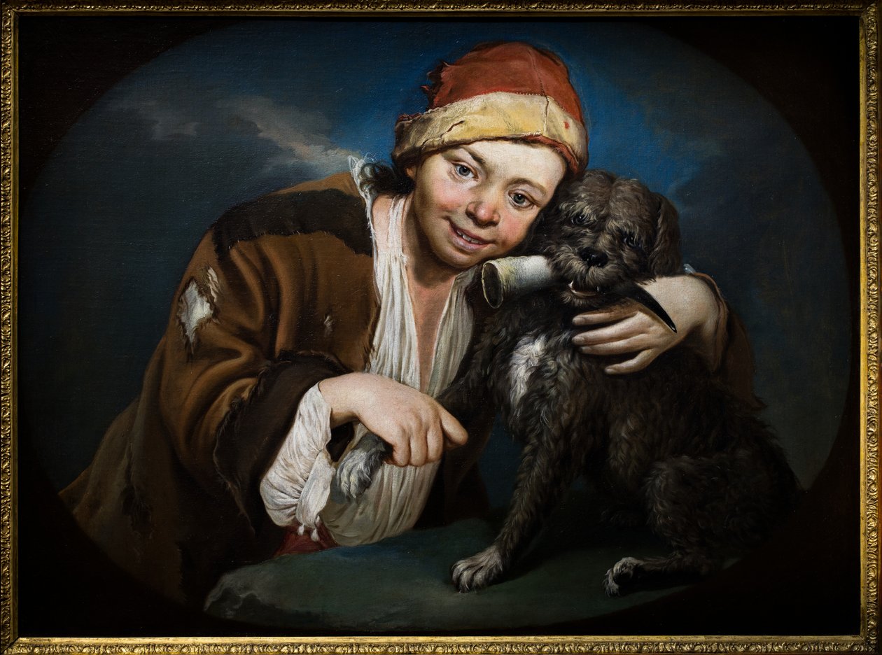 Junge mit einem Hund von Giacomo (1698 1767) Ceruti