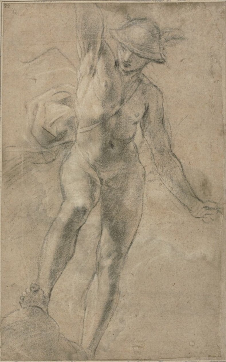 Studie für Merkur von Giacomo Cavedone