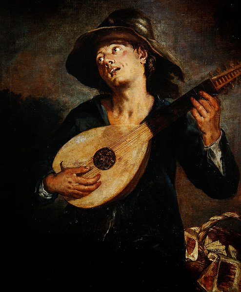 Sänger mit Laute von Giacomo Francesco Cipper
