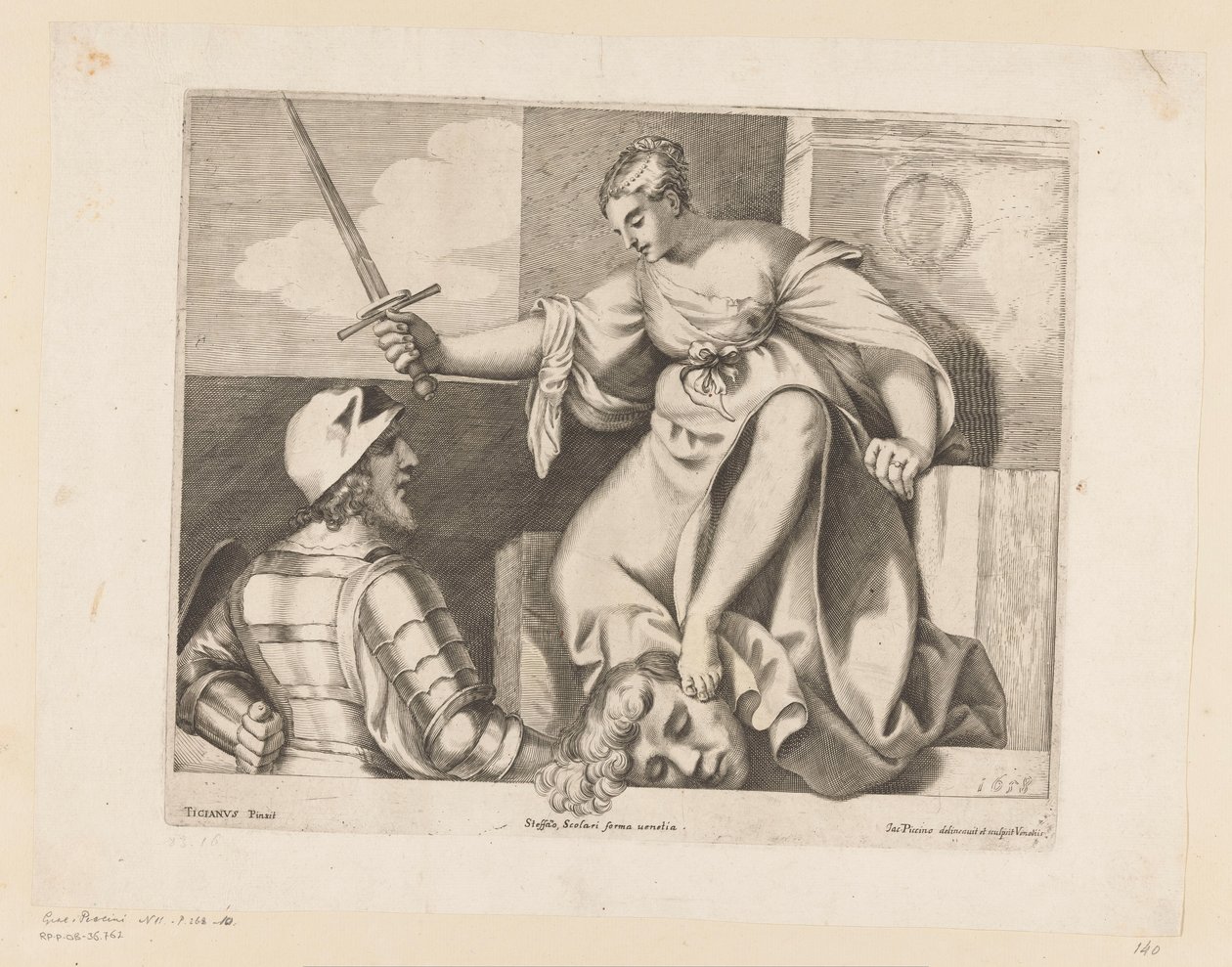 Judith mit dem Kopf von Holofernes (Gerechtigkeit) von Giacomo Piccini