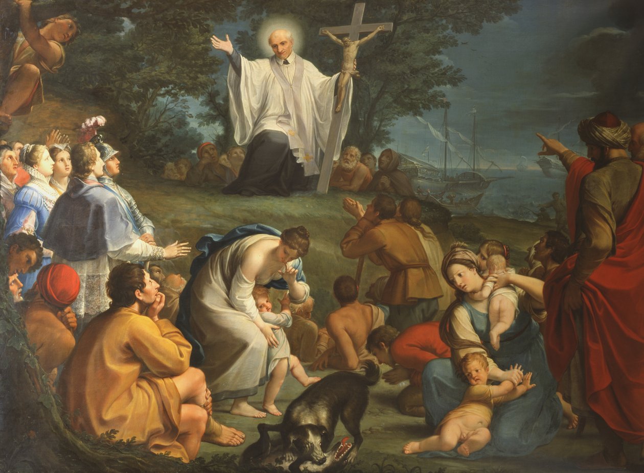 Predigt des Heiligen Vinzenz von Paul von Giacomo Zoboli