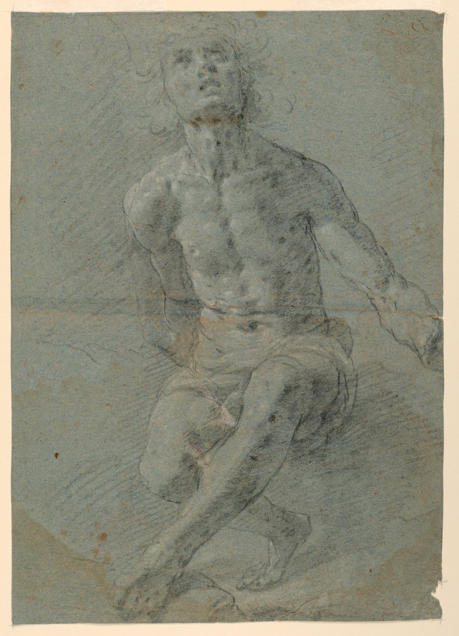Studie eines männlichen Aktes von Gian Giacomo Barbelli
