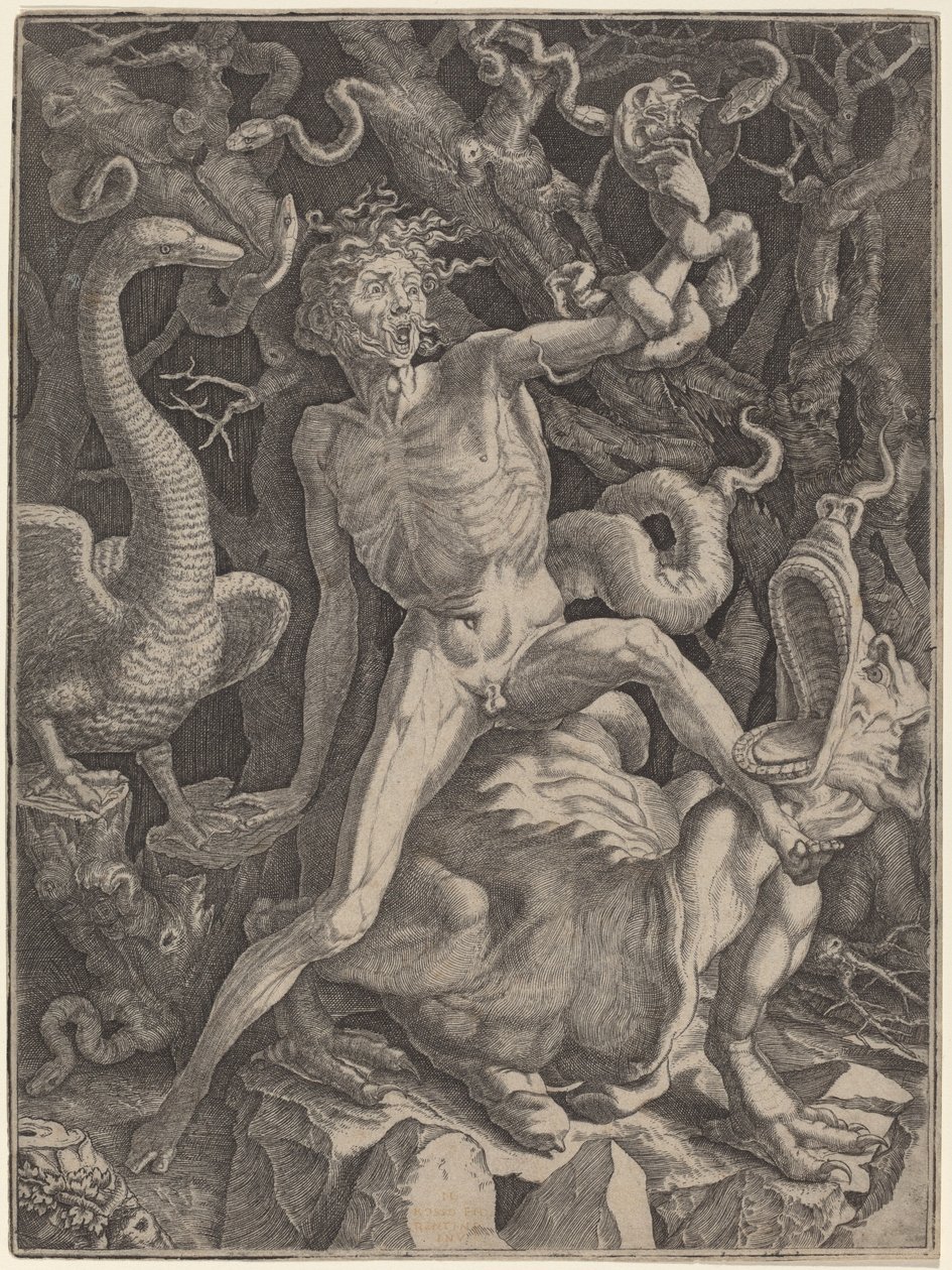 Wut von Gian Jacopo Caraglio after Rosso Fiorentino