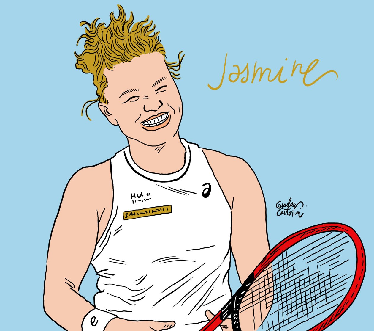 Jasmin Paolini, 2024 von Gianluca Costantini
