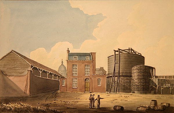 Ansicht der Phoenix Gaswerke, Bankside von Gideon Yates