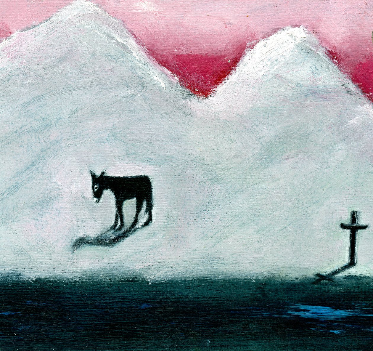 Esel und Kreuz, 2003 von Gigi Sudbury