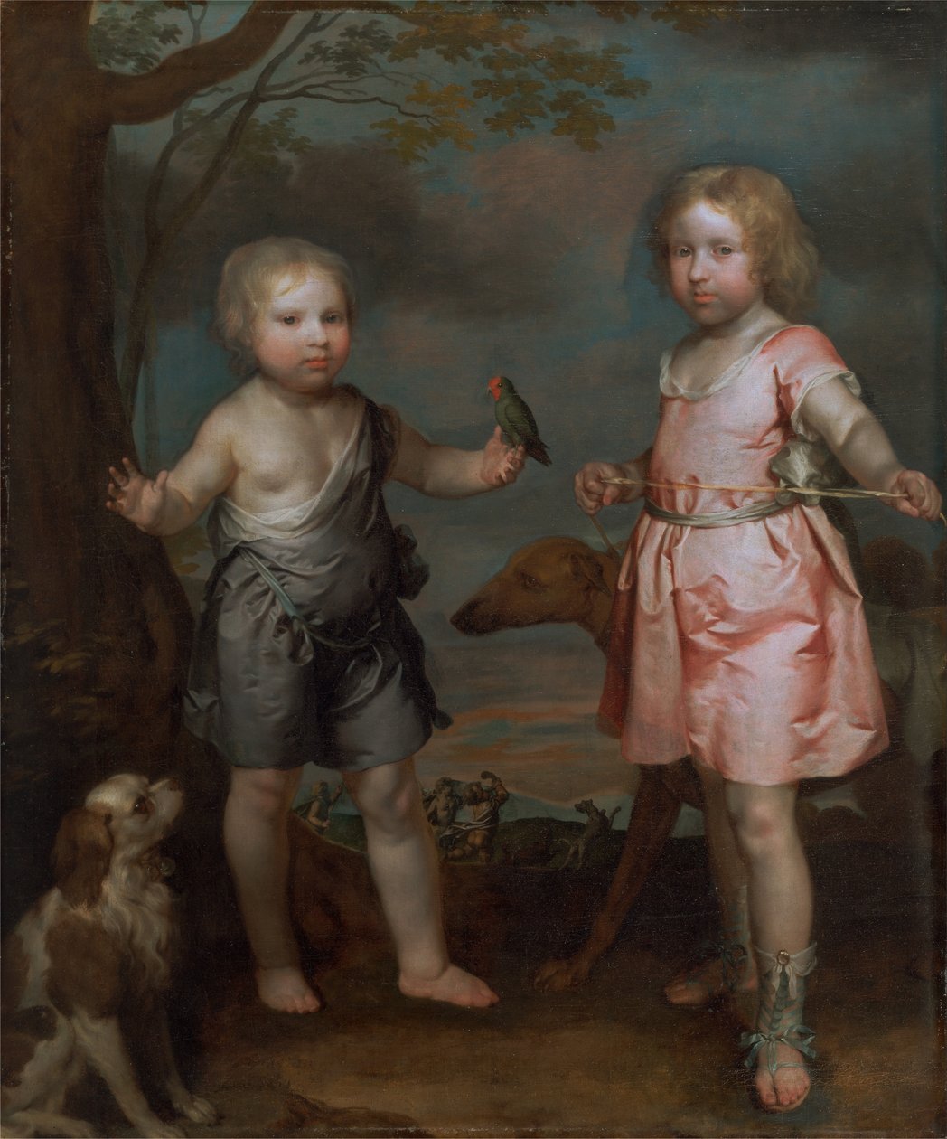 Lord John Hay und Charles, Master of Yester (später 3. Marquis von Tweeddale) von Gilbert Soest