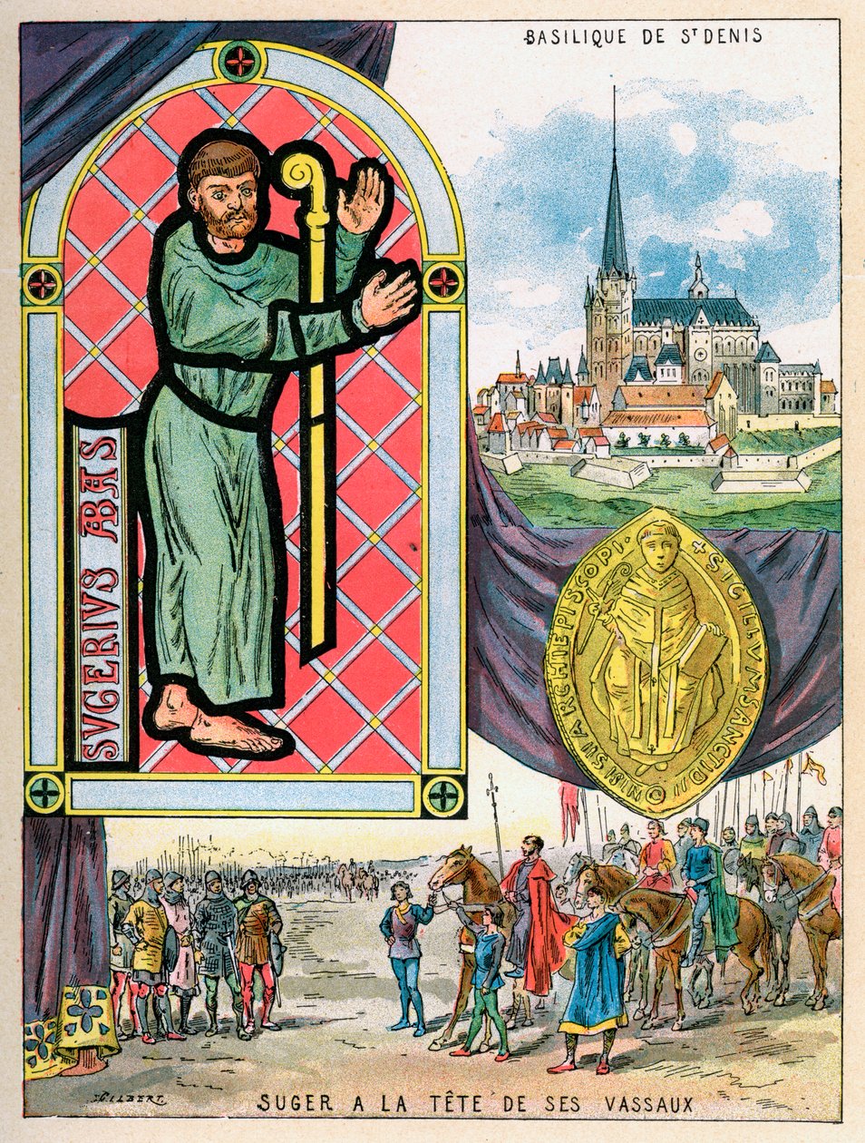 Abt Suger, französischer Abt-Staatsmann, 1898 von Gilbert