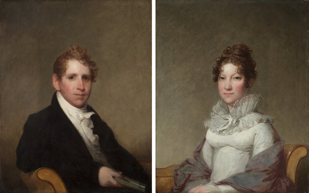 Dr. James Stuart; Mary Campbell Stuart von Gilbert Stuart