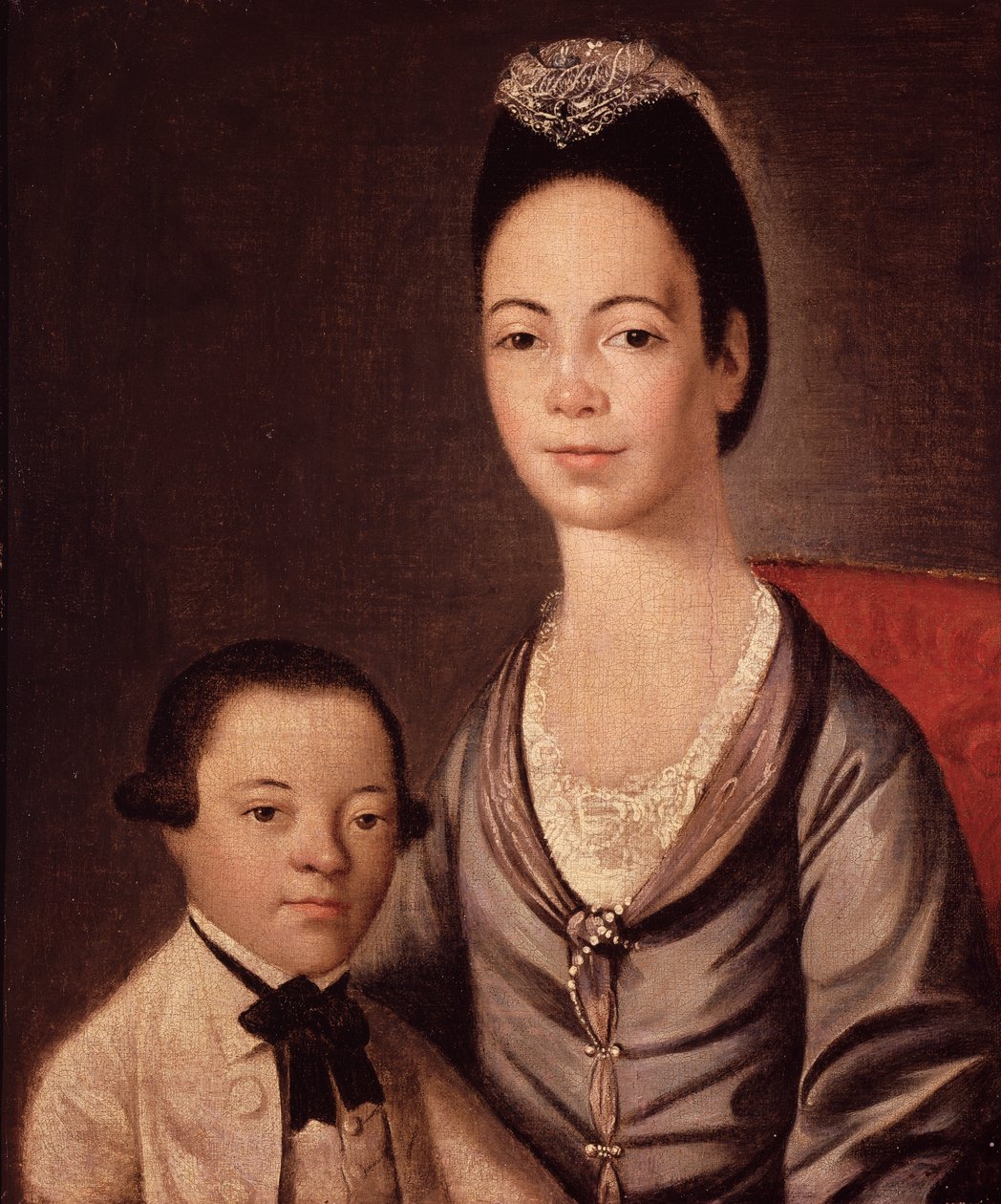 Mrs. Aaron Lopez und ihr Sohn Joshua von Gilbert Stuart