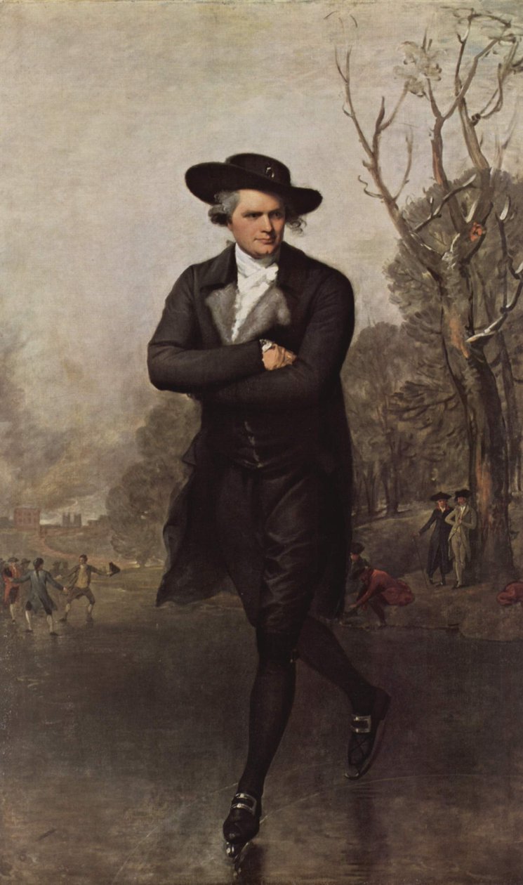 Der Schlittschuhläufer (Porträt von William Grant) von Gilbert Stuart