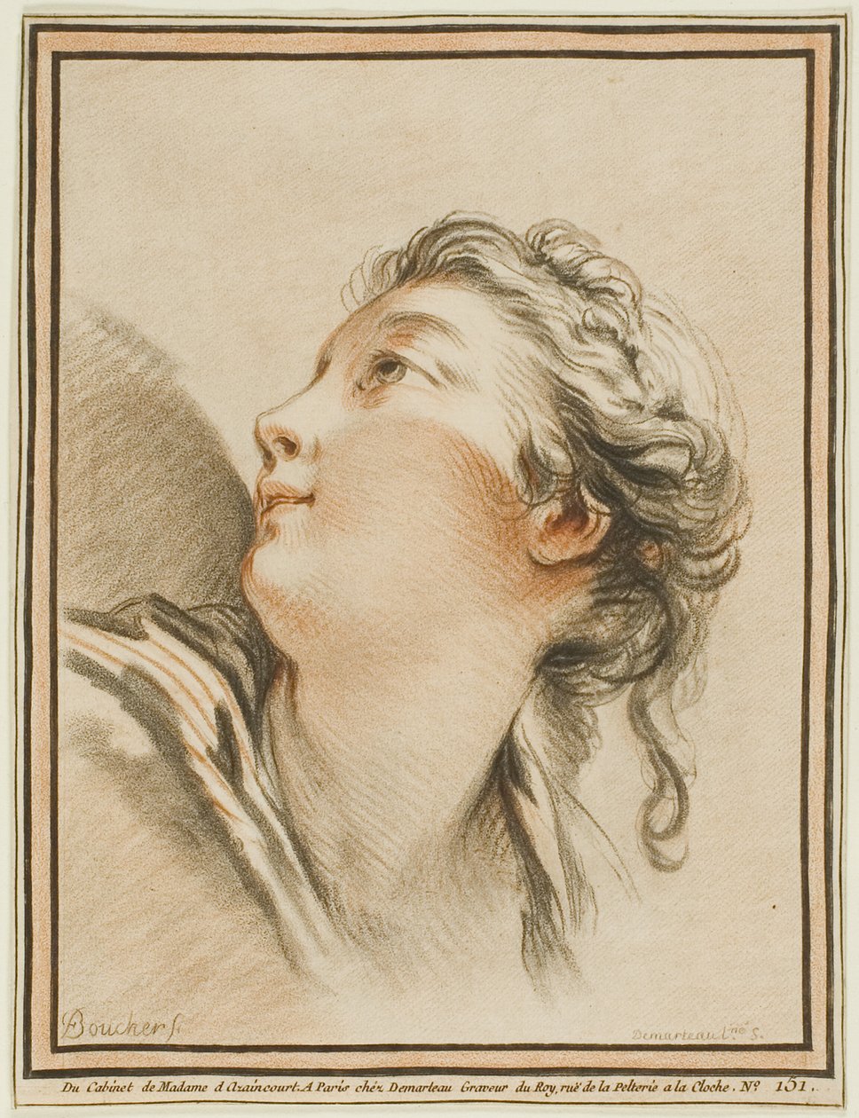 Kopf einer Frau von Gilles Demarteau