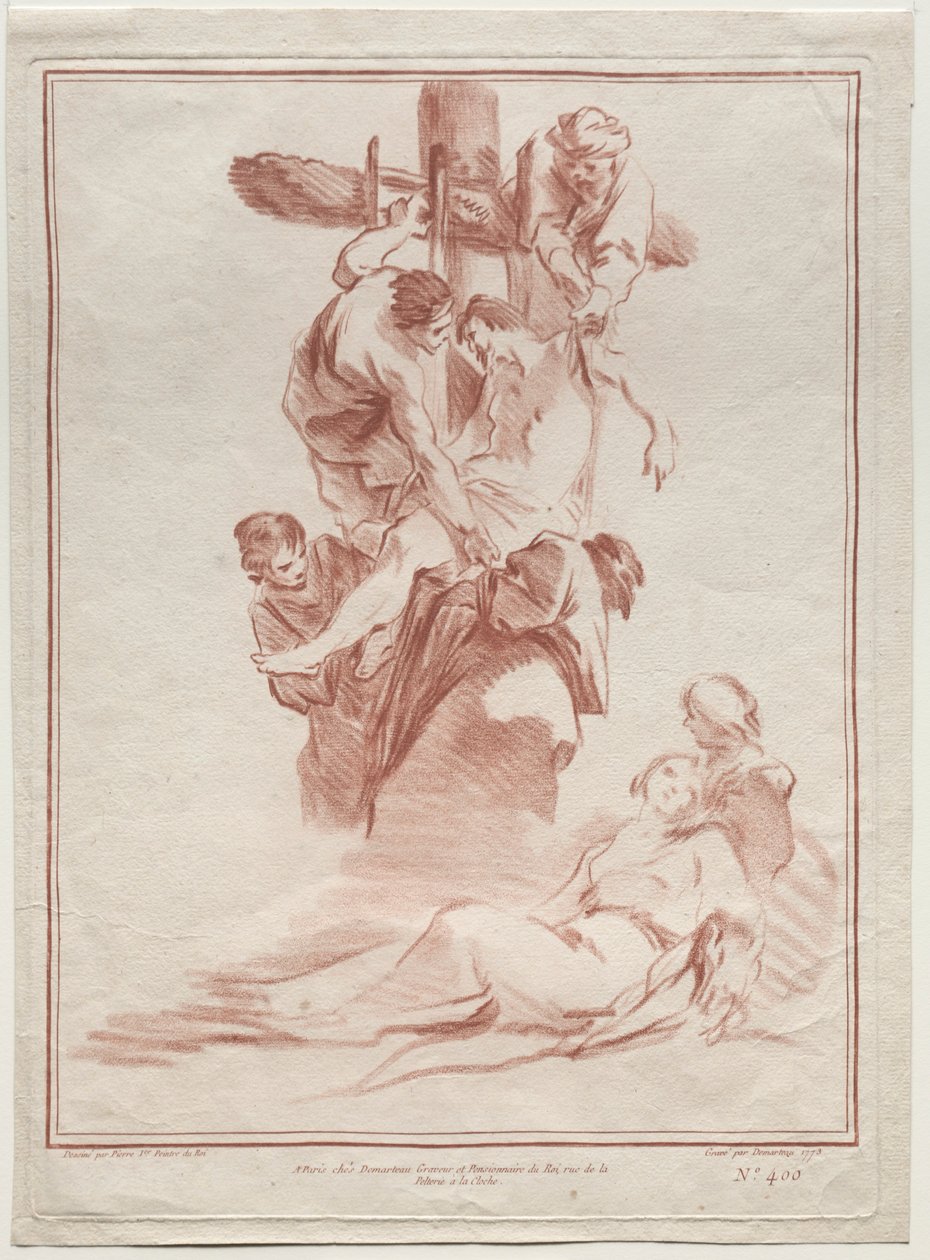 Die Kreuzabnahme, 1773 von Gilles Demarteau