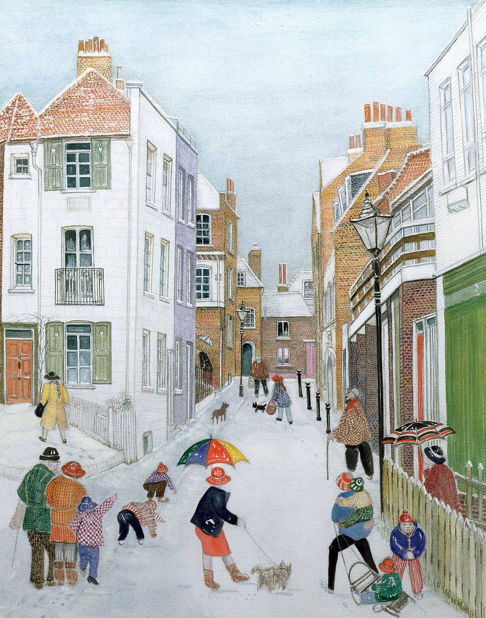 The Mount, Hampstead, 1990 von Gillian Lawson