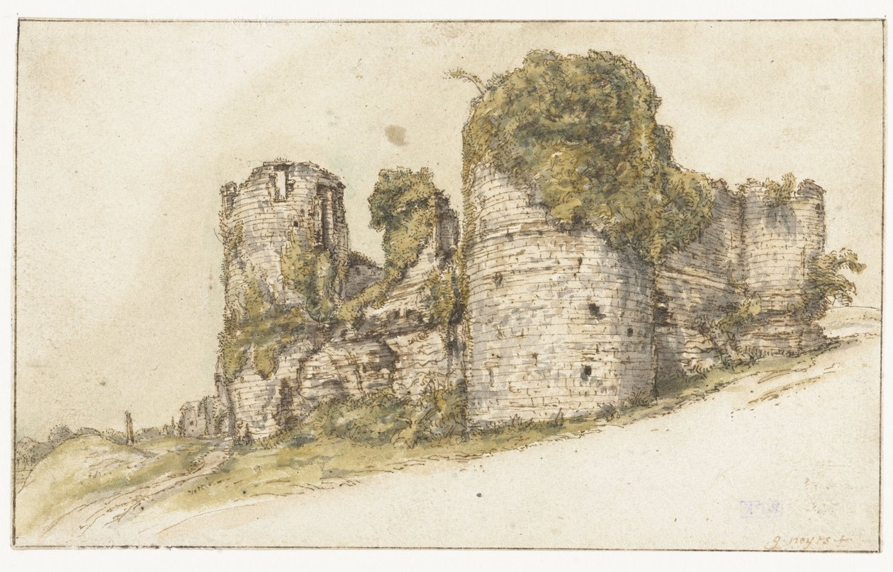 Ansicht des Château de César in Vau von Gillis Neyts