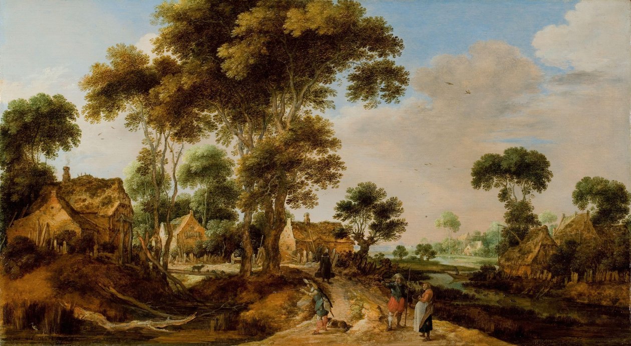 Die Landstraße von Gillis Claesz de Hondecoeter